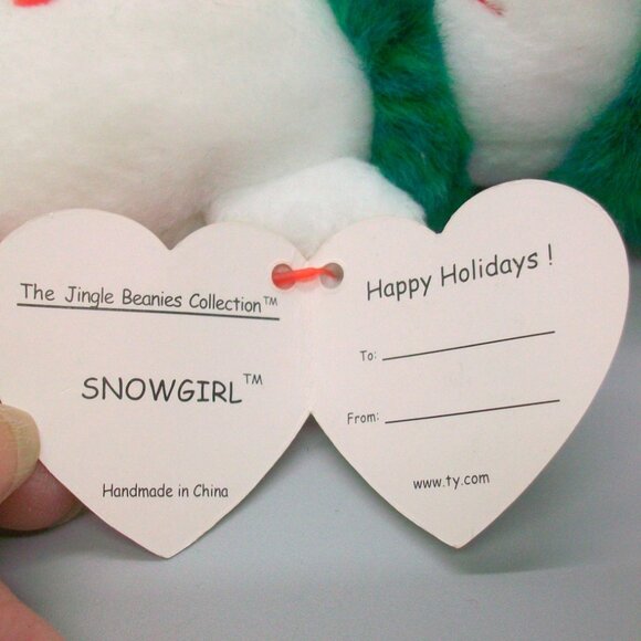 Ty Jingle Beanies Snowmen Ornament Set 2002 Snowgirl 2003 Chillin 2004 Melton - Picture 5 of 15